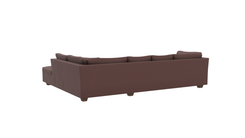 Modern L-Shape Sofa Model - Professional 3D Model Render 4