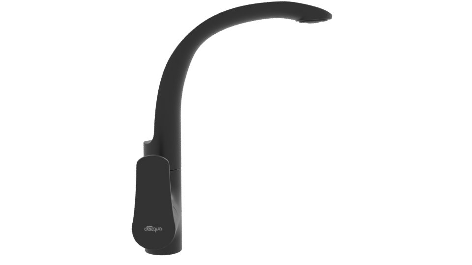 Sleek Modern Bathroom Basin Tap - Professional 3D Model Render 8