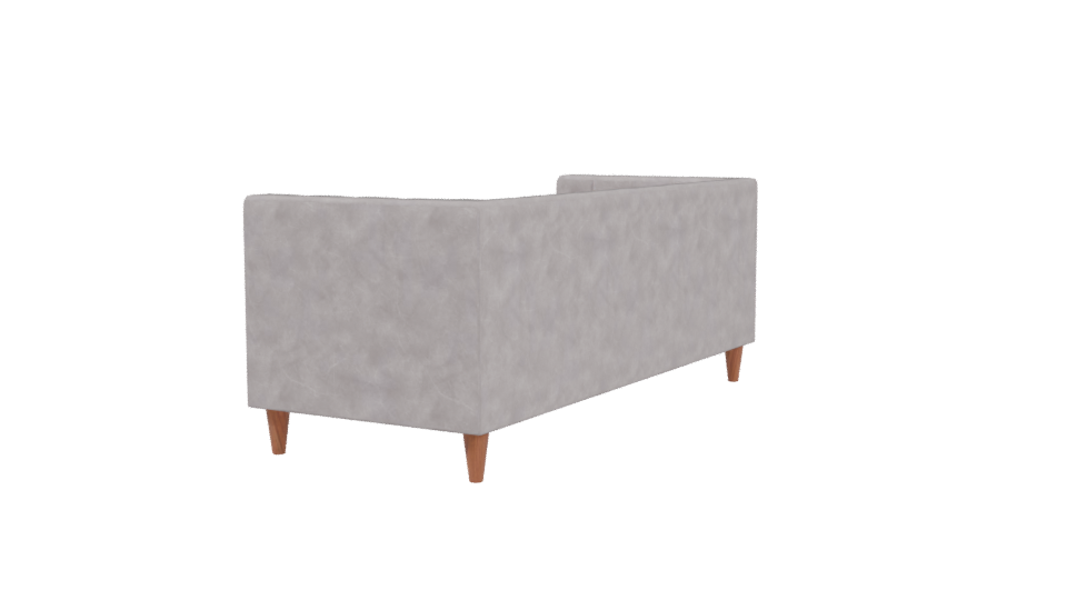 Modern Grey Sofa 3D Model - Professional 3D Model Render 3