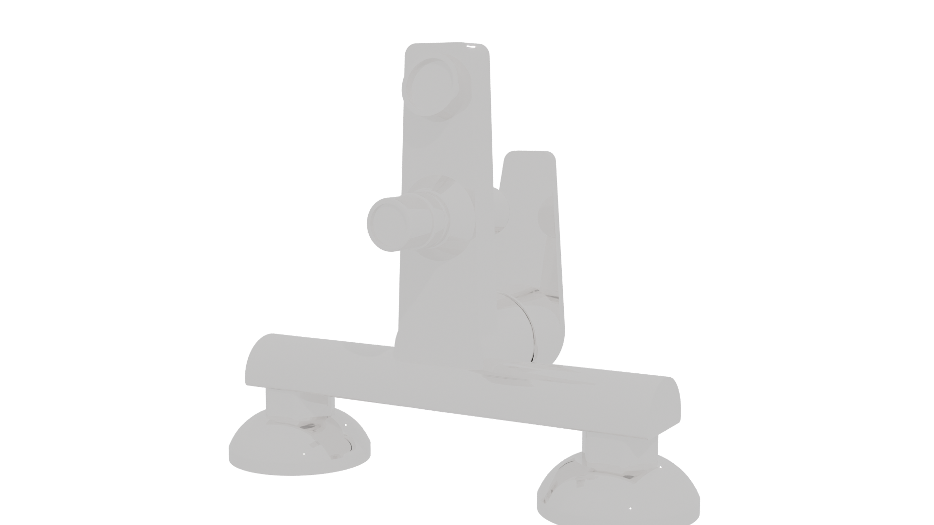 Sleek Modern Kitchen Faucet 3D Model - Professional 3D Model Render 12