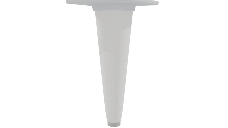 Cone-shaped Wooden Table Leg 3D - Professional 3D Model Render 9