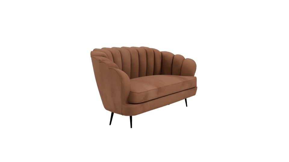 Stylish Vintage Sofa Model - Professional 3D Model Render 9