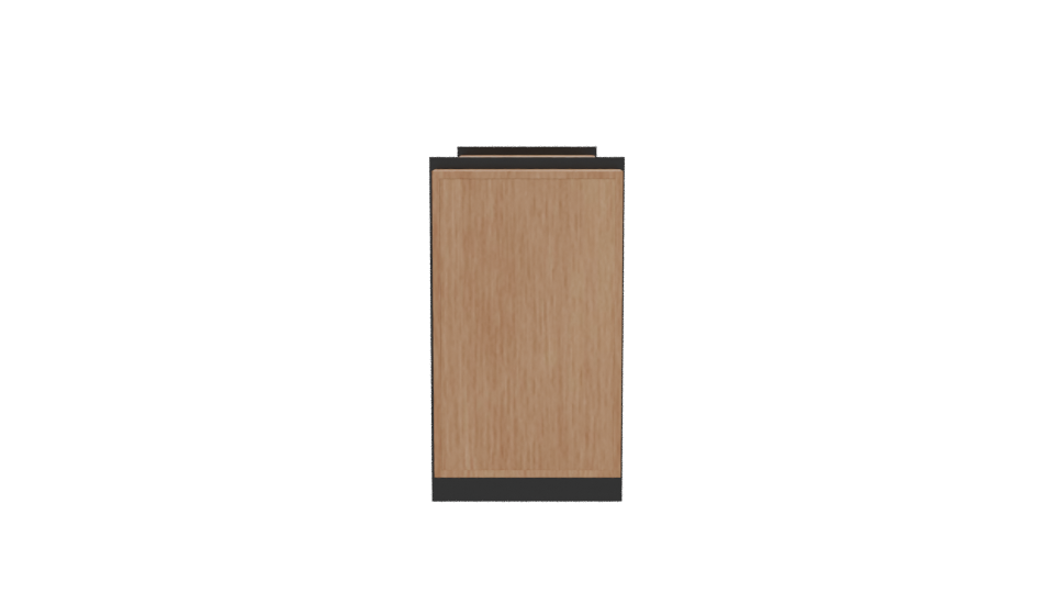 Contemporary Wooden Cabinet 3D - Professional 3D Model Render 2