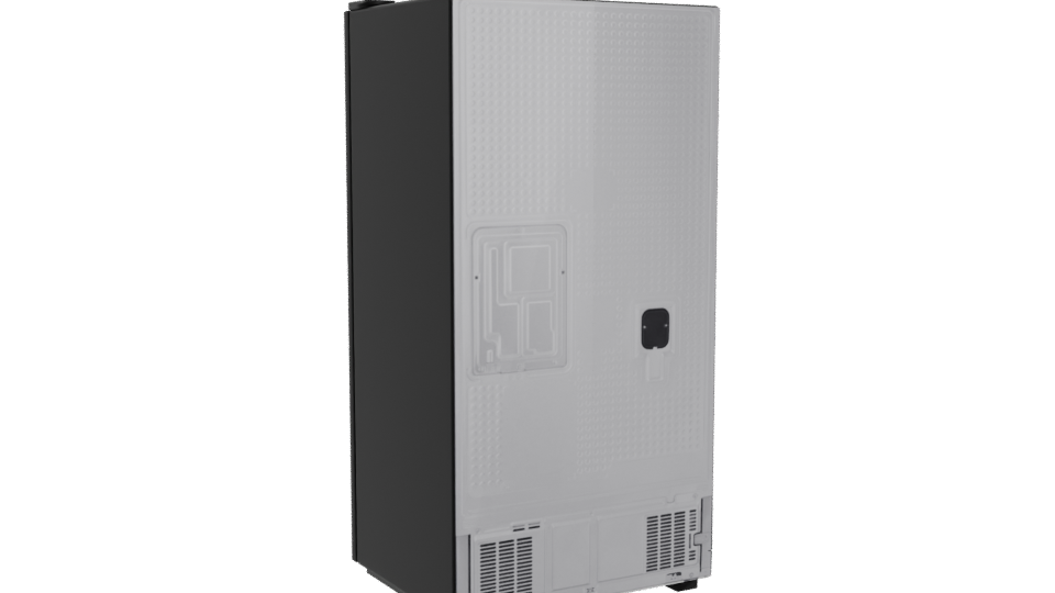 Sleek Smart Refrigerator 3D Model - Professional 3D Model Render 4