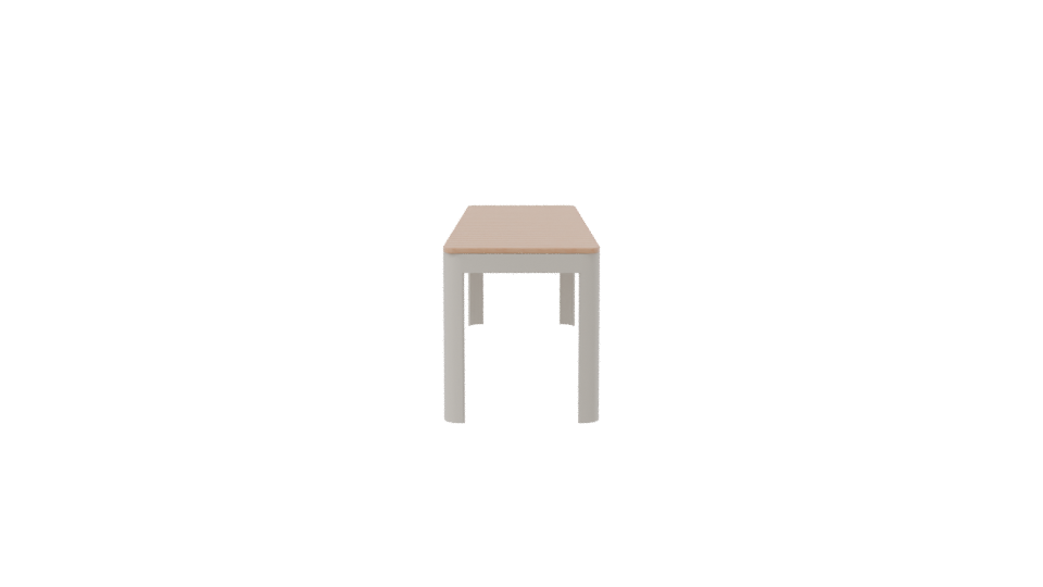 Stylish Wooden Outdoor Bench Model - Professional 3D Model Render 8