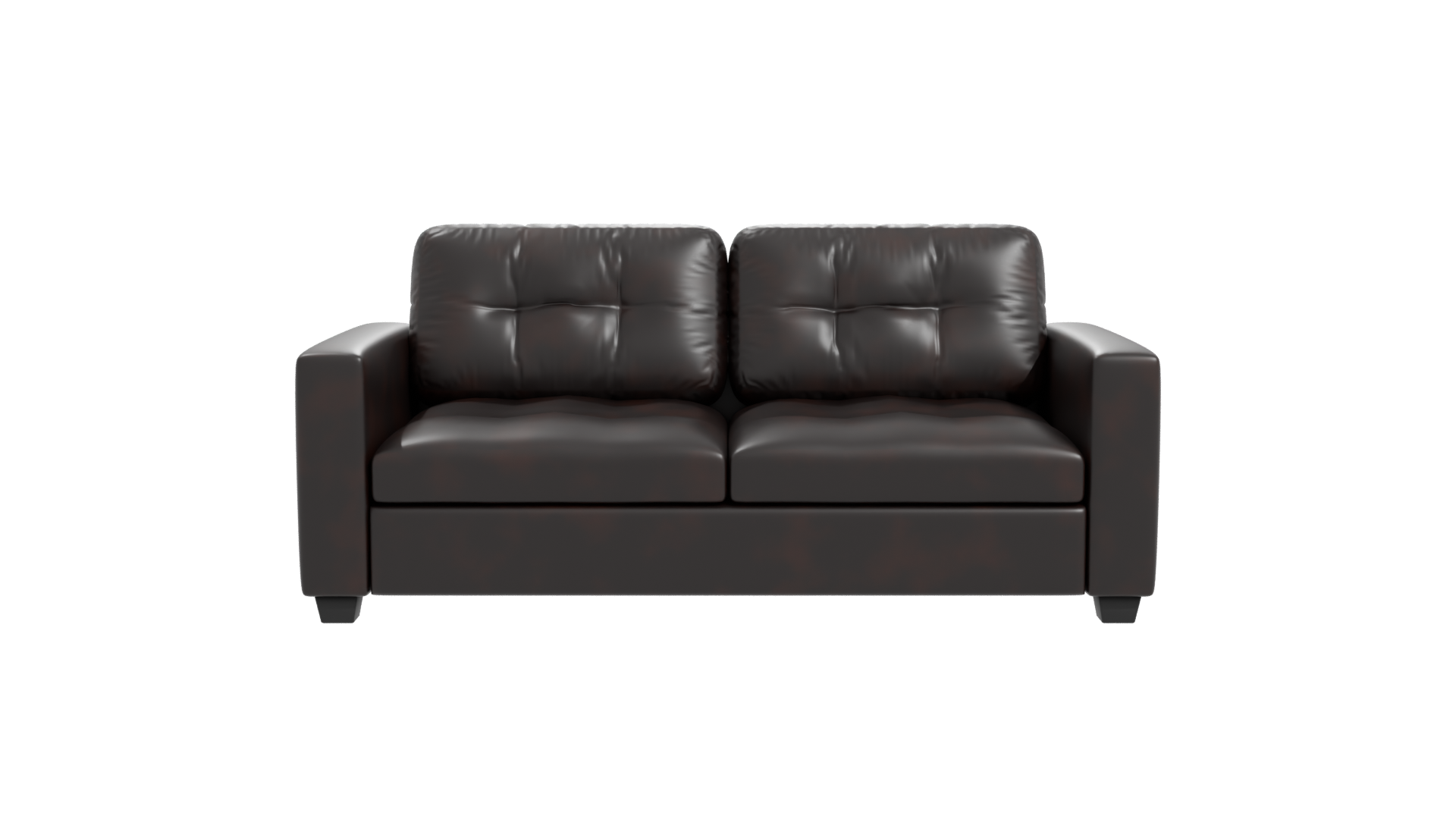 Stylish Modern Leather Sofa 3D Model - Professional 3D Model Render 26