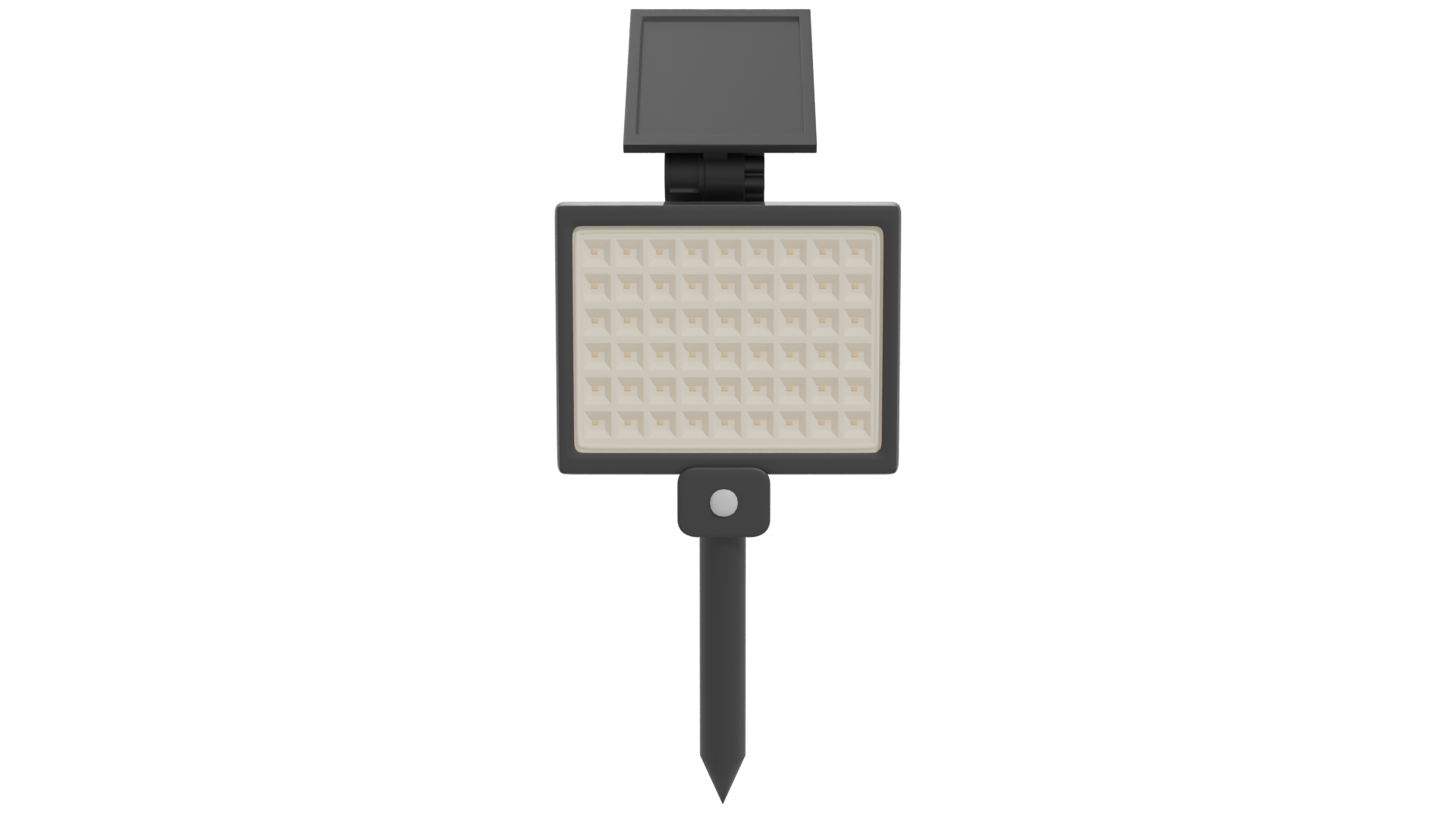 Solar LED Reflector Light 3D - Professional 3D Model Render 11