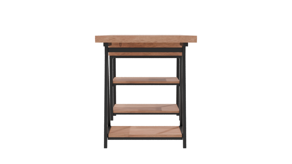 Sleek Modern Writing Desk 3D - Professional 3D Model Render 8