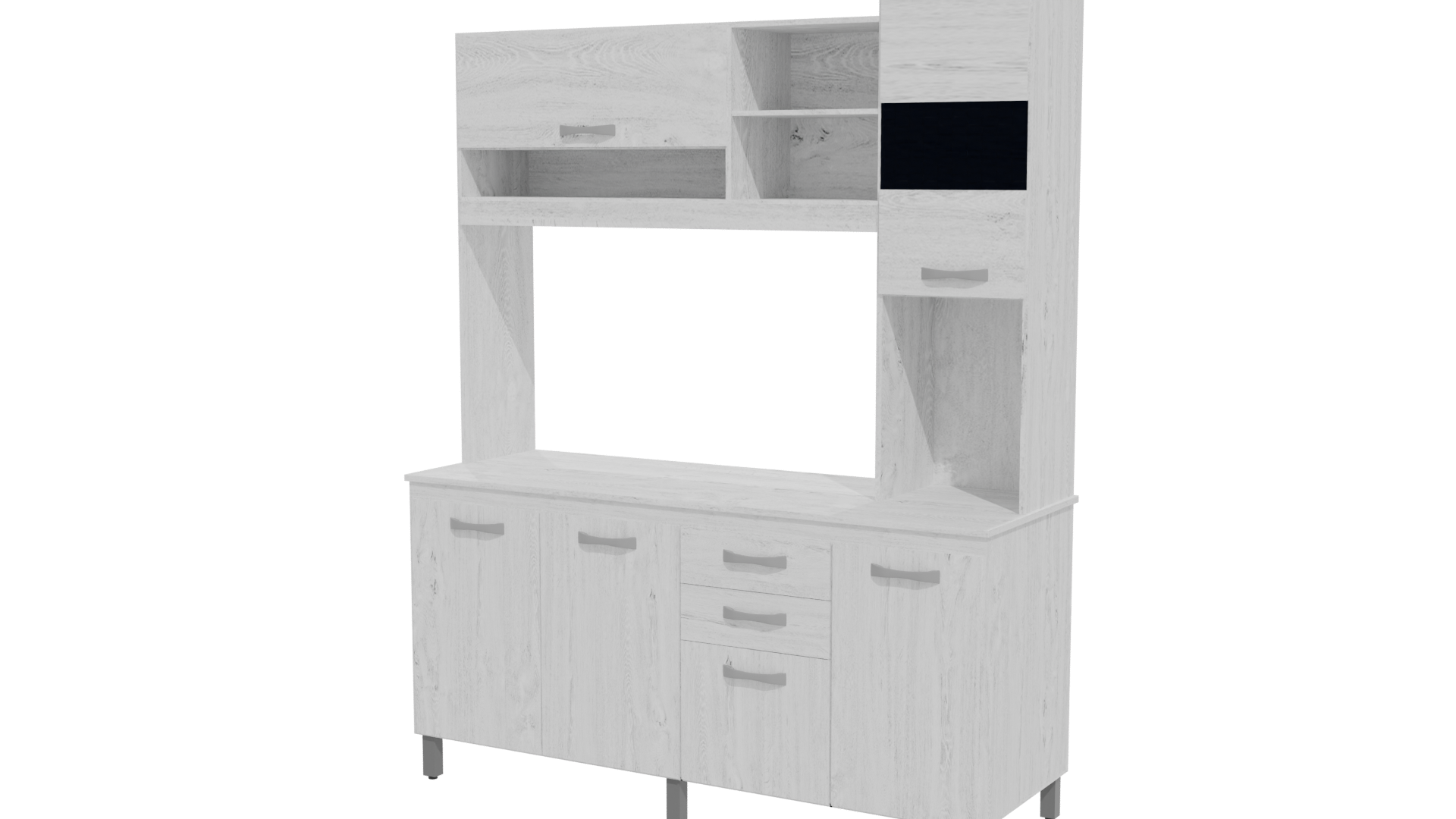 Stylish Kitchen Storage Unit 3D - Professional 3D Model Render 27