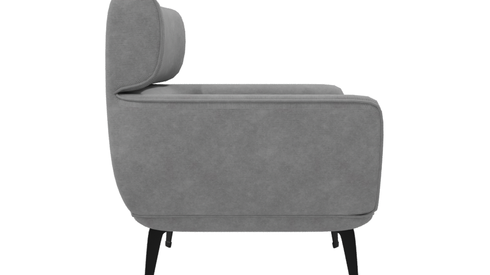 Contemporary Fabric Lounge Chair 3D Model - Professional 3D Model Render 8