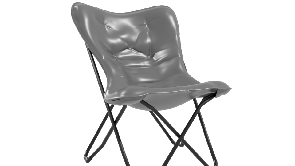 Stylish Folding Lounge Chair 3D - Professional 3D Model Render 10