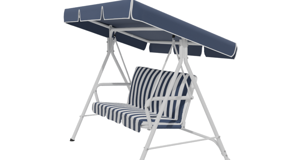 Stylish Outdoor Swing Bench Model - Professional 3D Model Render 13