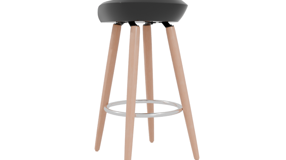 Bar Stool 3D Model - Professional 3D Model Render 4