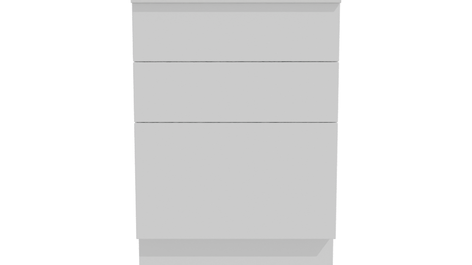 Contemporary Wooden Drawer Cabinet 3D - Professional 3D Model Render 11