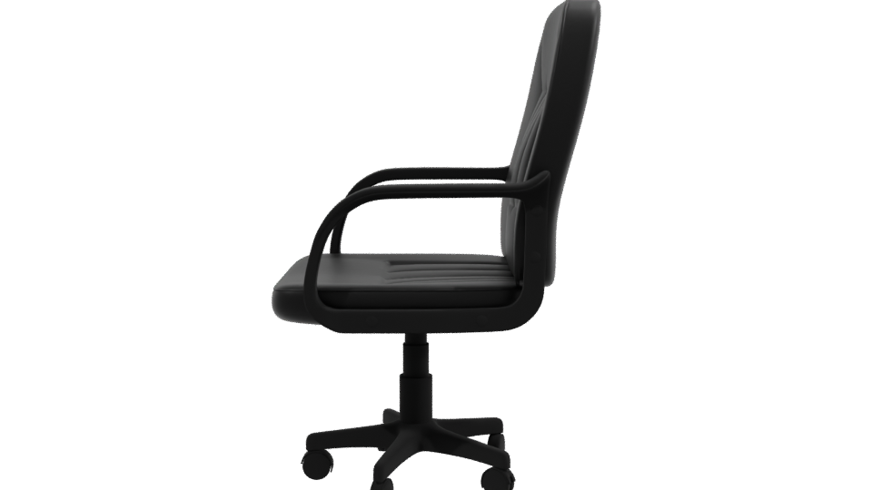 Sleek Modern Office Chair 3D - Professional 3D Model Render 2
