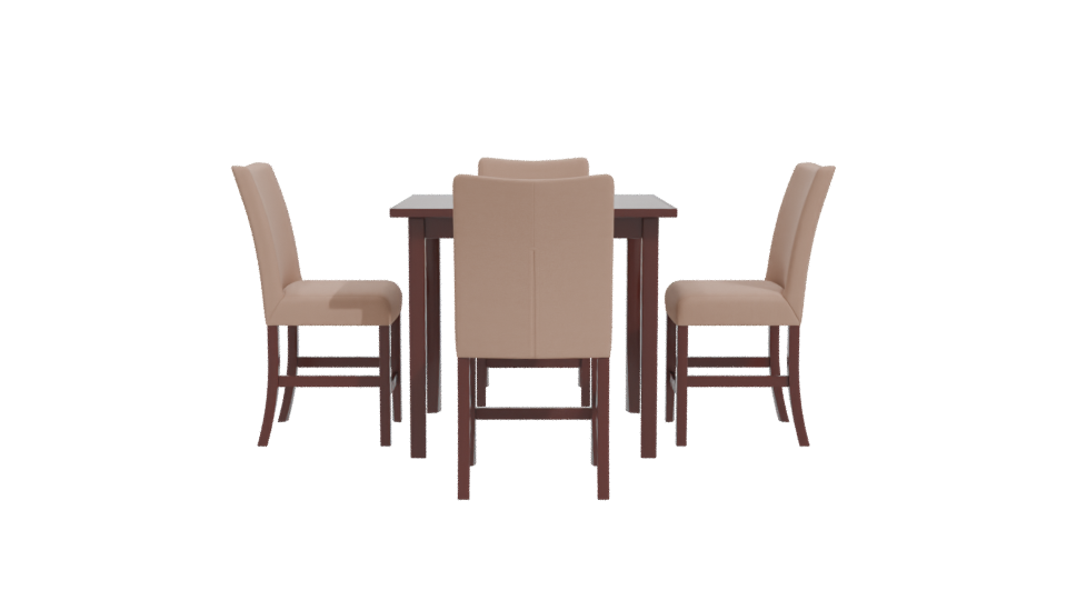 Stylish Dining Table Set 3D - Professional 3D Model Render 11