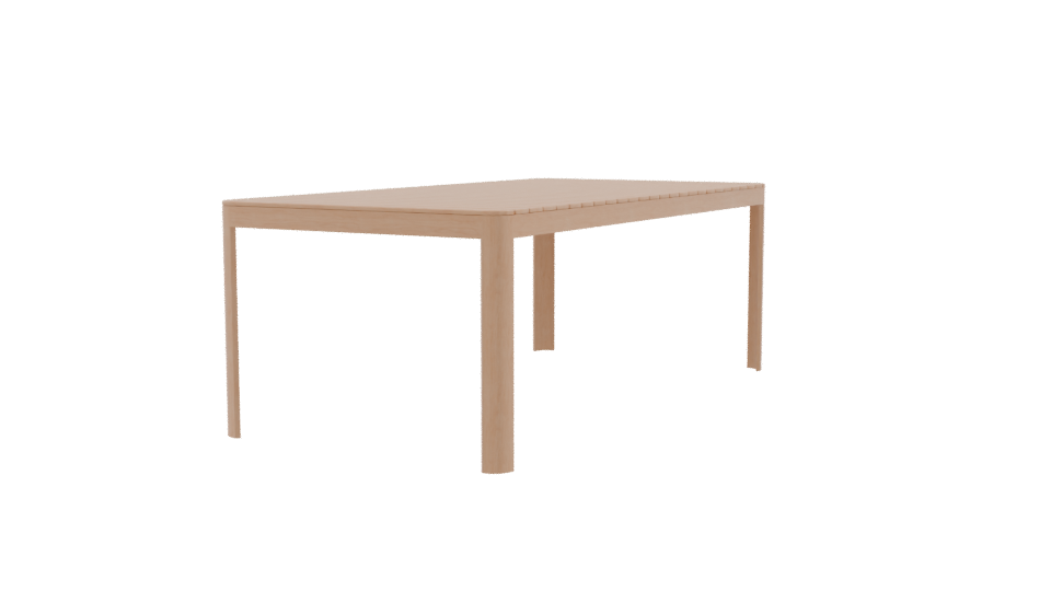 Stylish Outdoor Dining Table 3D - Professional 3D Model Render 9