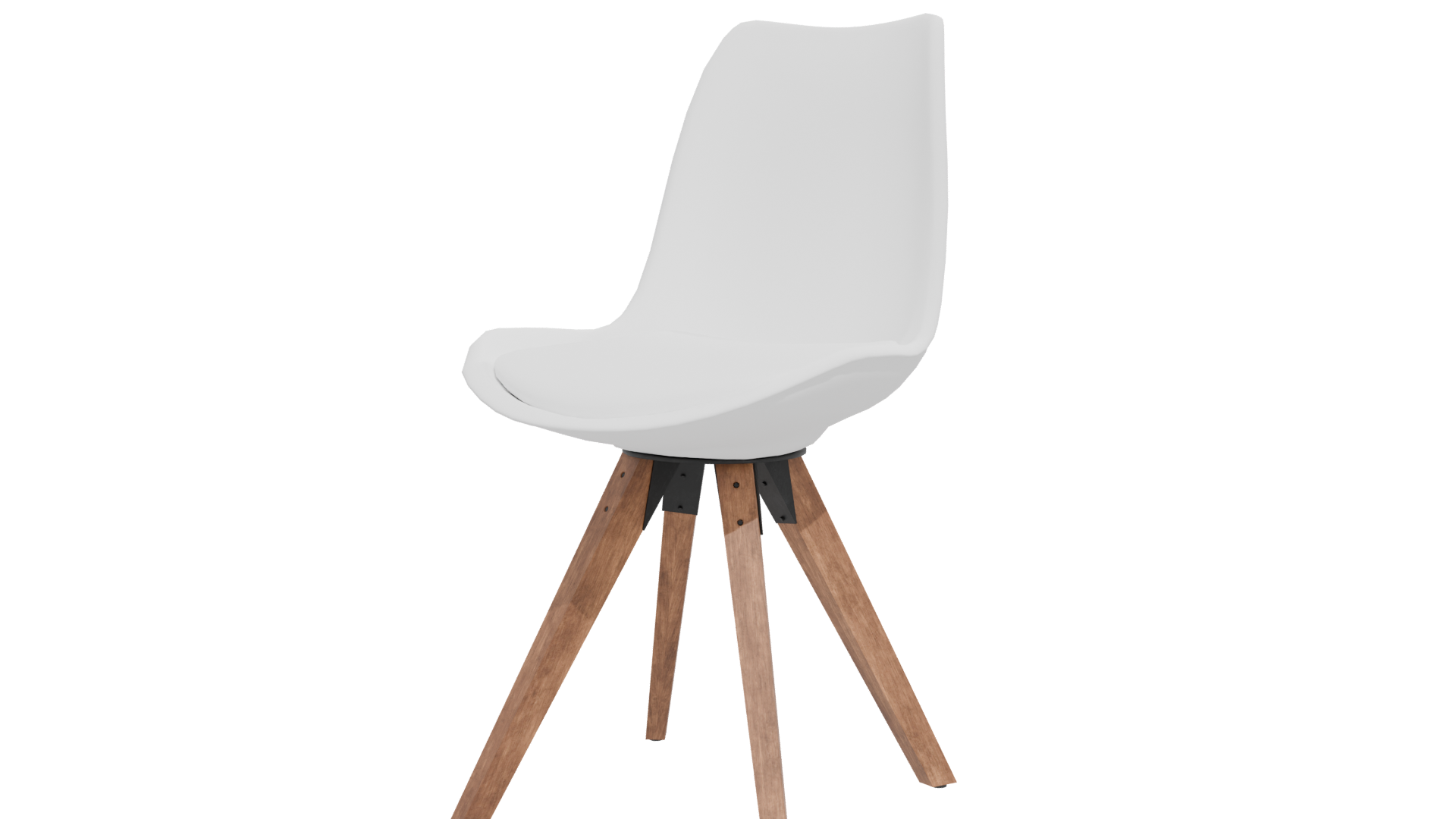 Modern White Chair 3D Model - Professional 3D Model Render 12