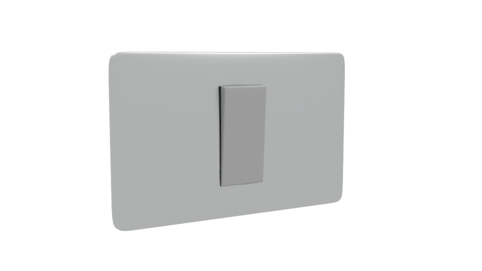 Stylish Brushed Metal Plate 3D - Professional 3D Model Render 10