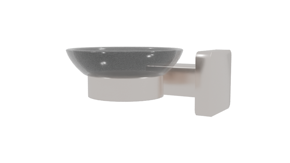 Contemporary Wall-Mounted Soap Dish 3D Model - Professional 3D Model Render 3