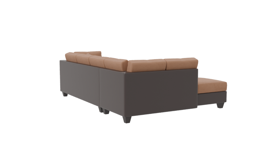 Stylish Sectional Sofa Model - Professional 3D Model Render 7