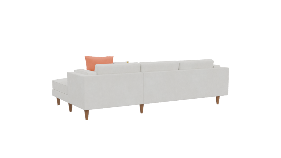 Modern Sectional Sofa 3D Model - Professional 3D Model Render 4