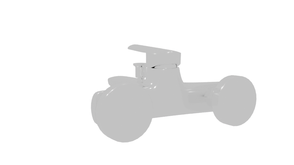 Stylish Modern Faucet 3D Model - Professional 3D Model Render 4