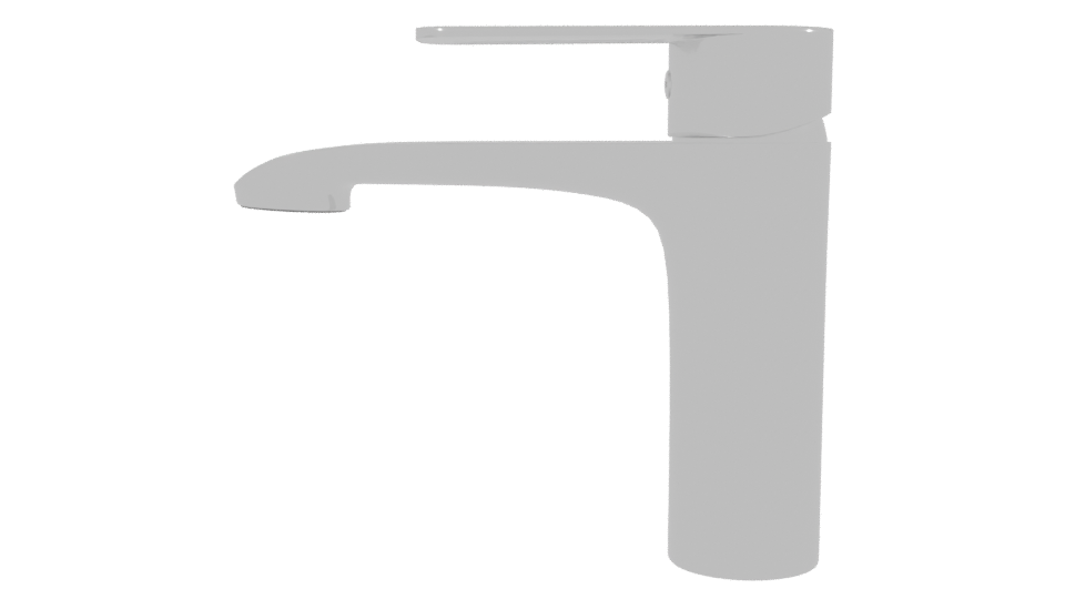 Stylish Metal Waste Disposal Unit - Professional 3D Model Render 2