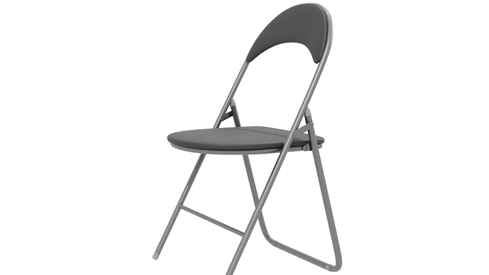 Minimalist Folding Chair 3D Model - Professional 3D Model Render 13