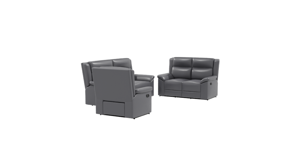 Modern Reclining Sofa Set 3D - Professional 3D Model Render 9