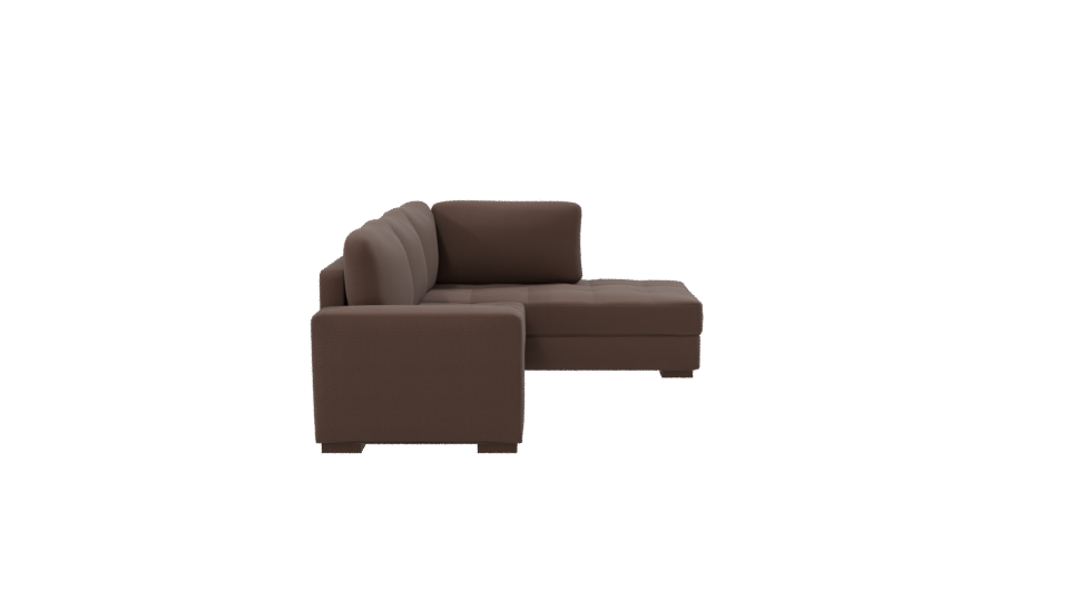 Elegant Modern Sectional Sofa 3D Model - Professional 3D Model Render 8