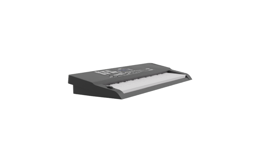 Stylish Digital Music Keyboard Model - Professional 3D Model Render 9