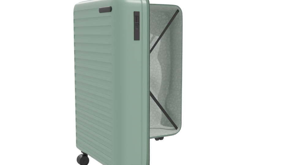 Stylish Hard-shell Luggage 3D Model - Professional 3D Model Render 10