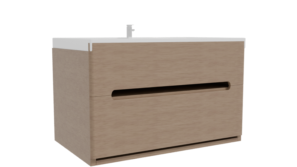 Elegant Wooden Bathtub Model - Professional 3D Model Render 10