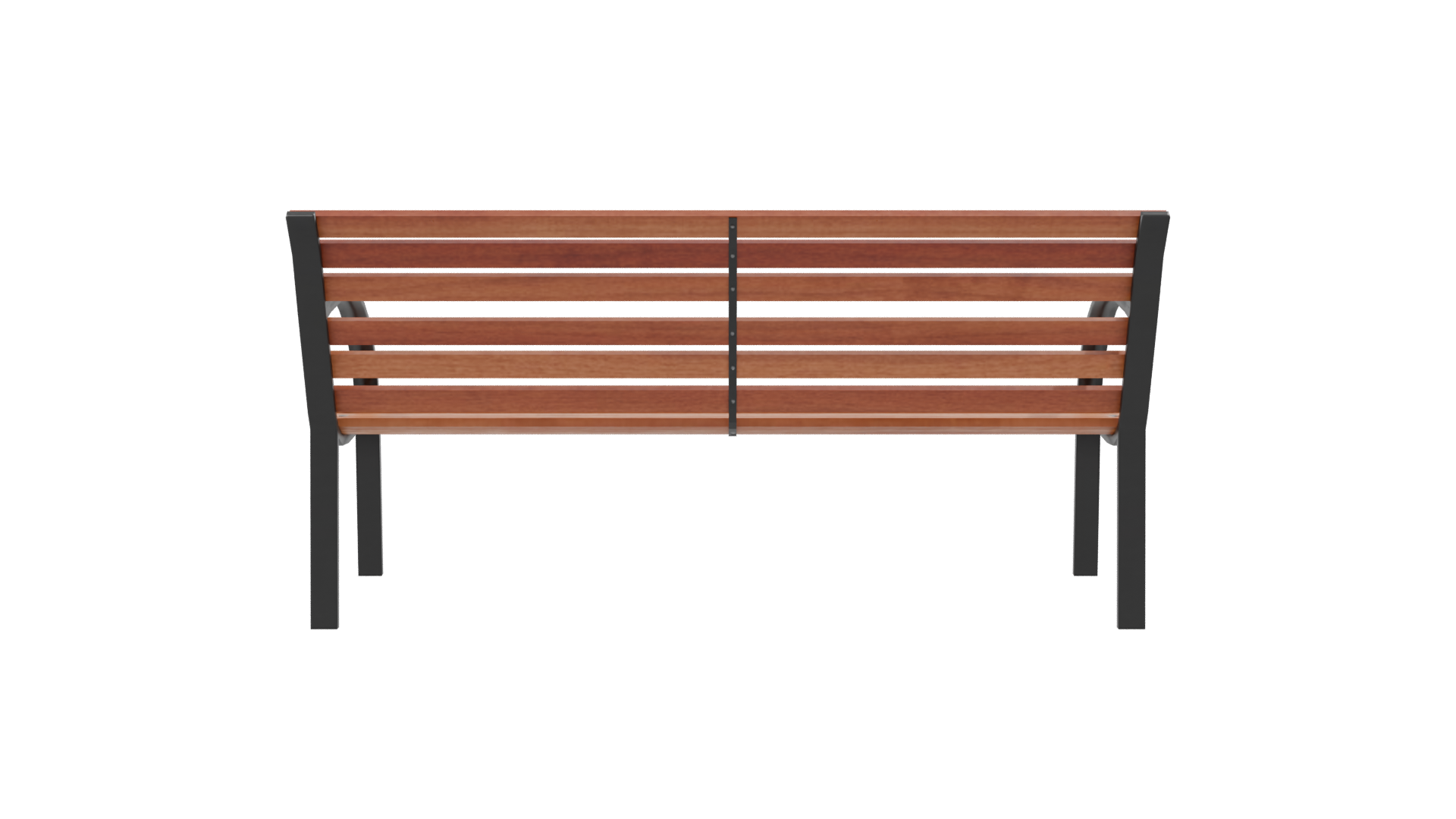 Elegant Outdoor Park Bench 3D - Professional 3D Model Render 8