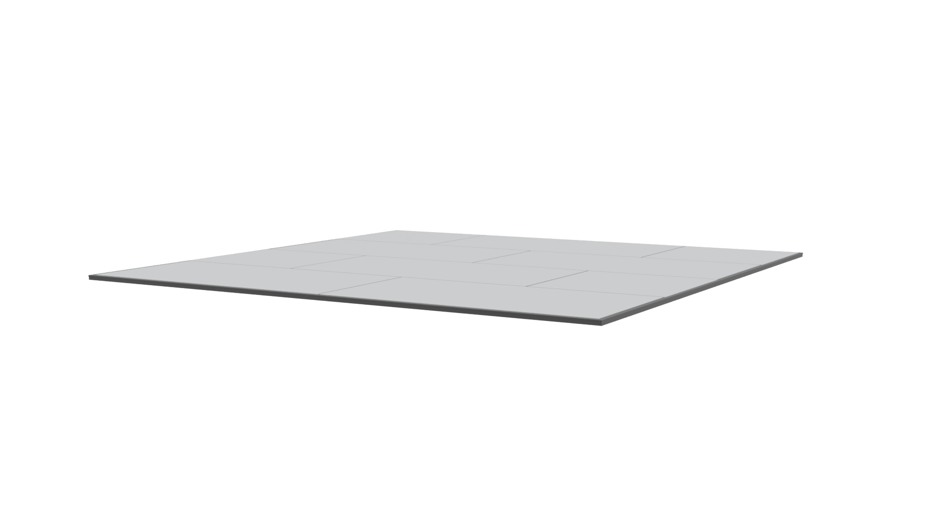 Minimalist Floor Panel Model - Professional 3D Model Render 3