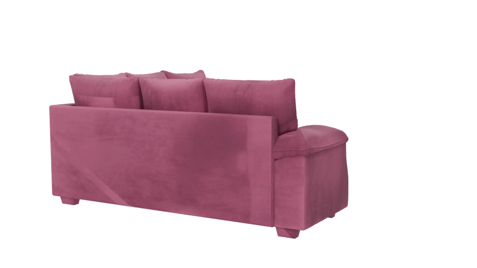 Stylish Pink Couch 3D Model - Professional 3D Model Render 6