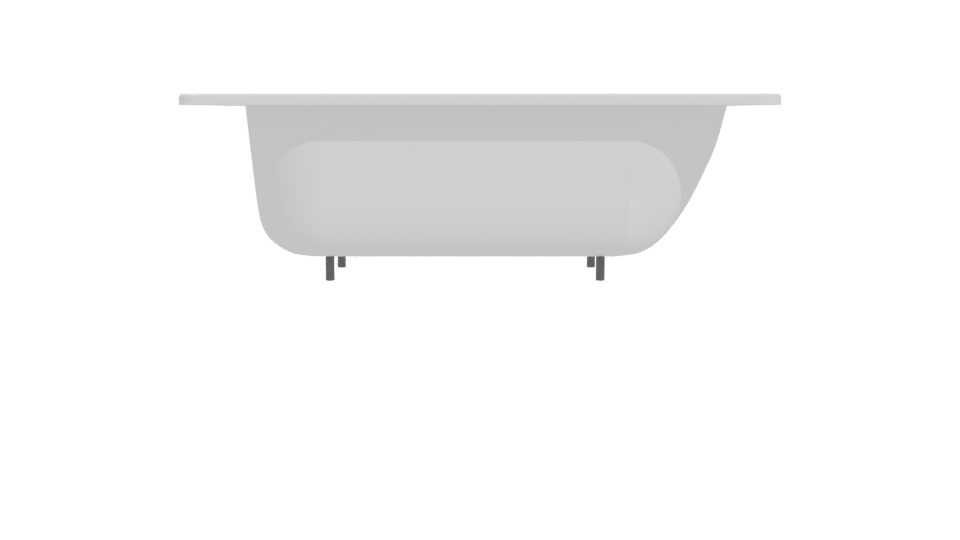 Elegant Freestanding Bathtub Model - Professional 3D Model Render 11