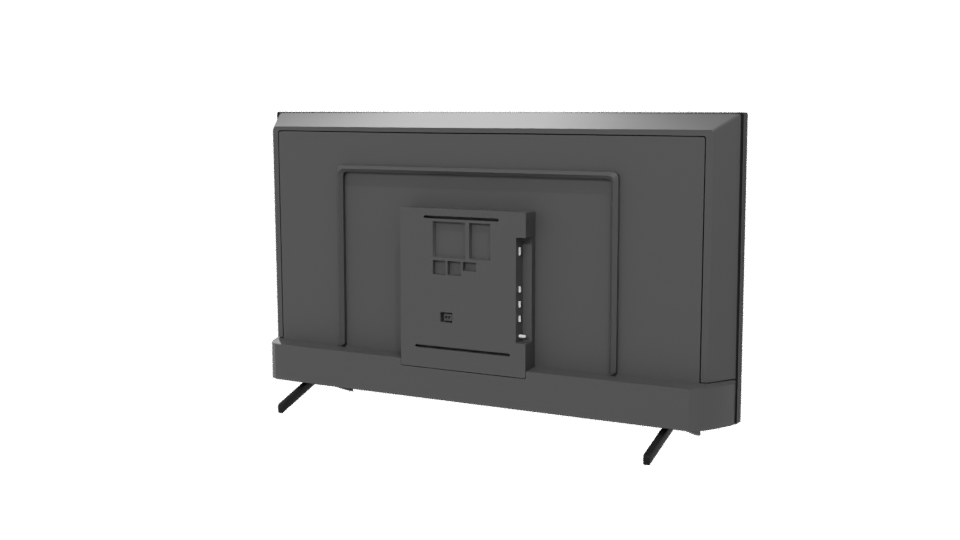 Sleek Flat Screen TV Model - Professional 3D Model Render 6