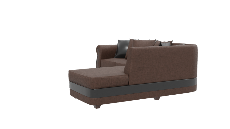 Stylish Modern Sectional Sofa 3D Model - Professional 3D Model Render 13