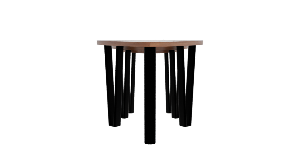 Stylish Modern Wooden Table 3D - Professional 3D Model Render 11