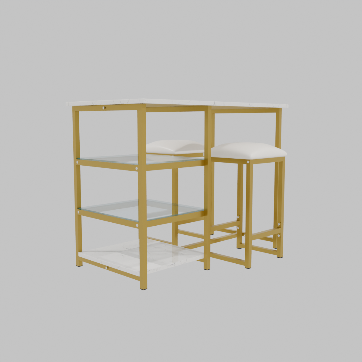 SET COMEDOR BAR LIGON 1+2 BCO