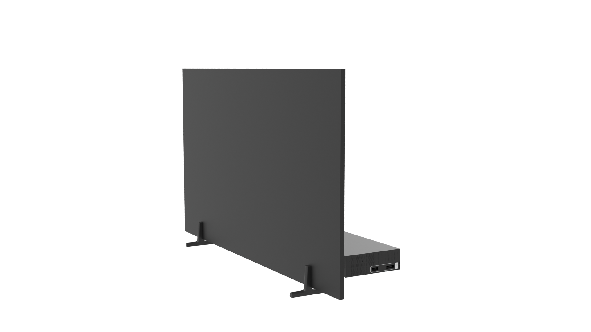 Sleek LED TV and Media Player - Professional 3D Model Render 7