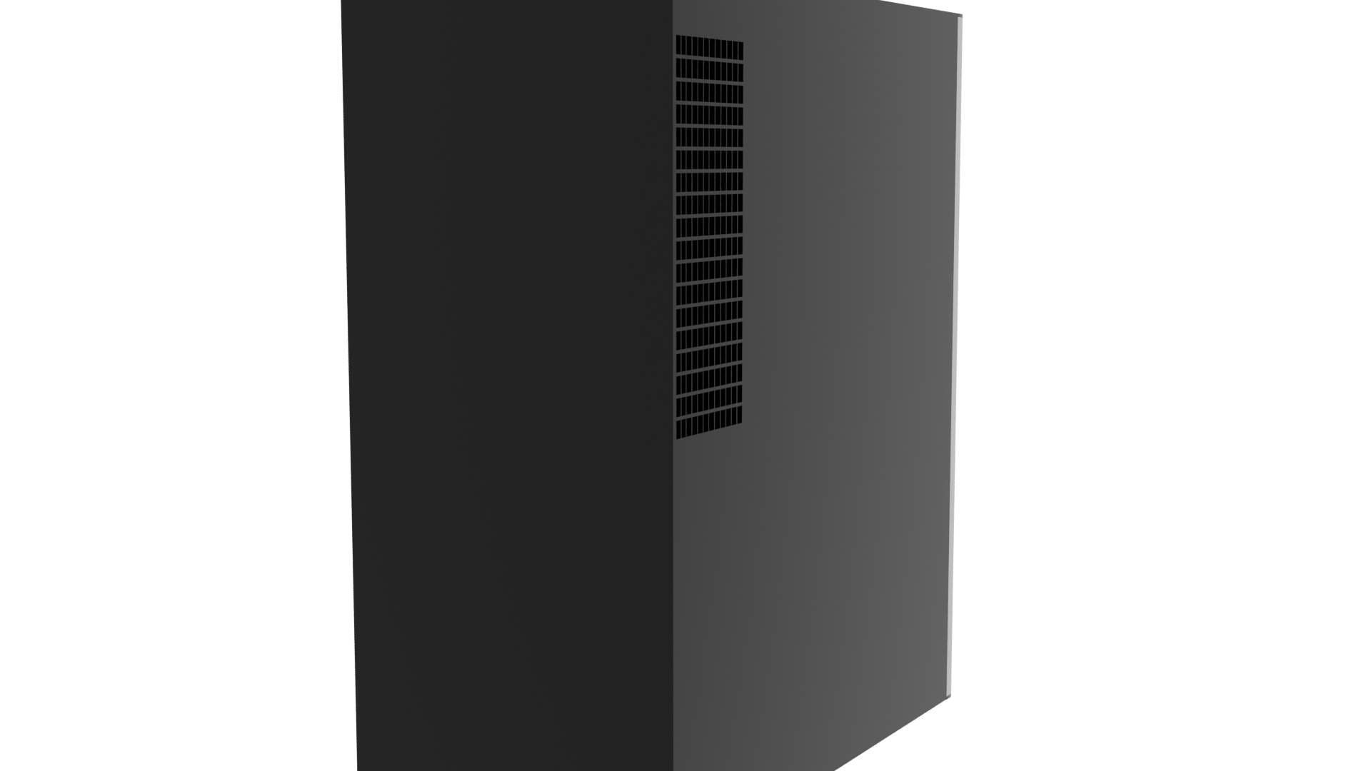 Sleek Glass Front Wine Cooler 3D Model - Professional 3D Model Render 3