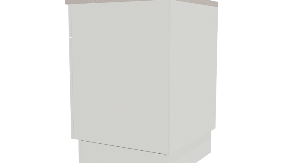 Stylish Modern Storage Cabinet 3D - Professional 3D Model Render 3