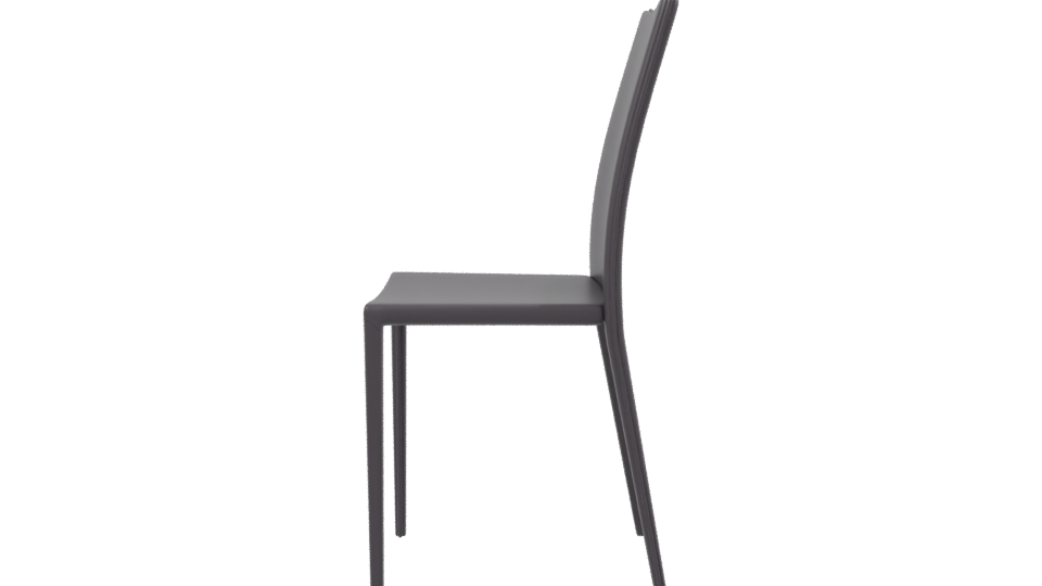 Sleek Modern Dining Chair 3D Model - Professional 3D Model Render 2