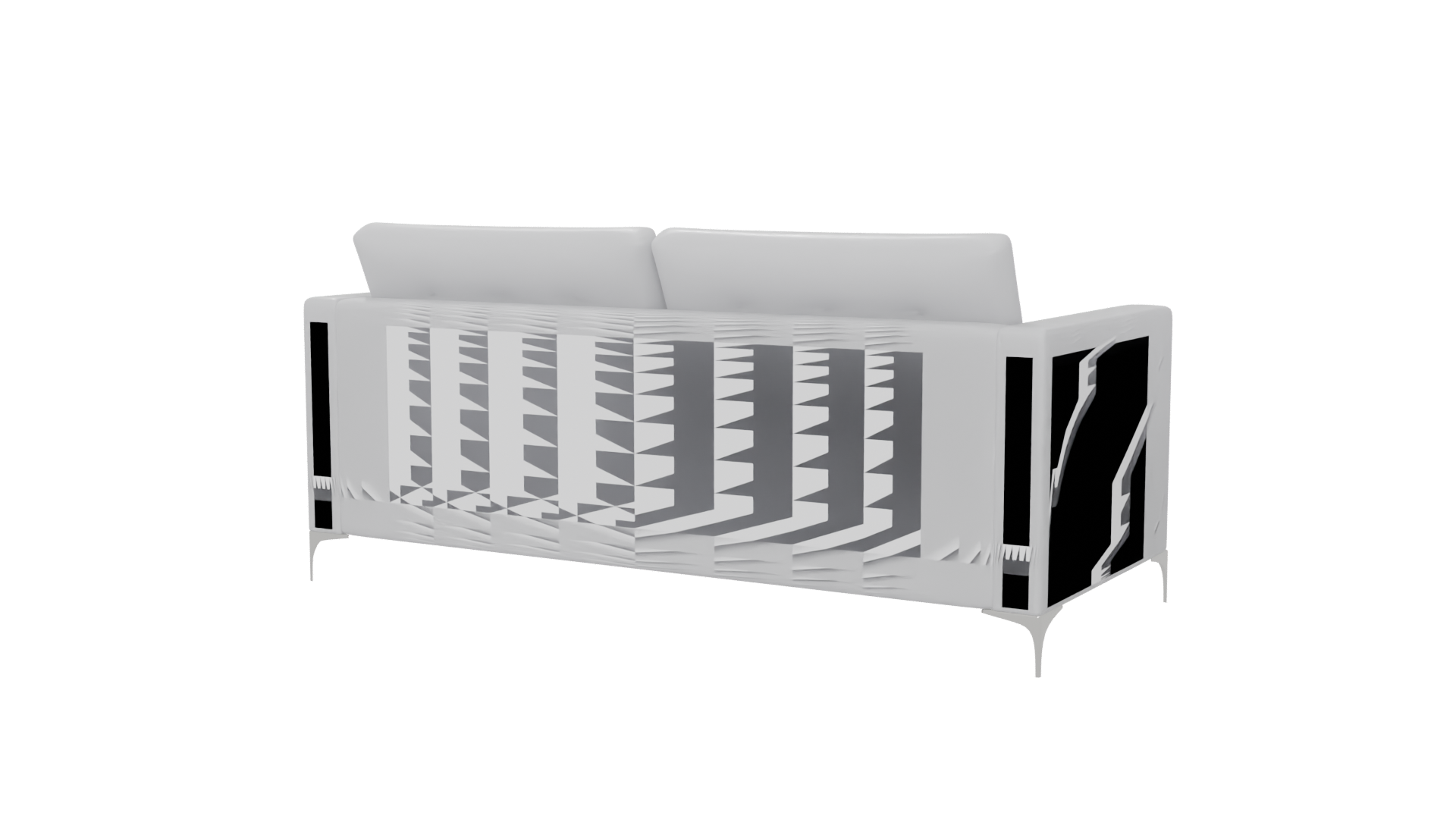 Contemporary Sofa 3D Model - Professional 3D Model Render 6