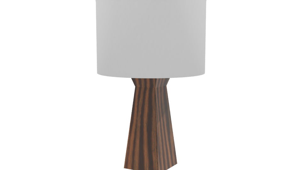 Minimalist Wooden Table Lamp 3D - Professional 3D Model Render 9
