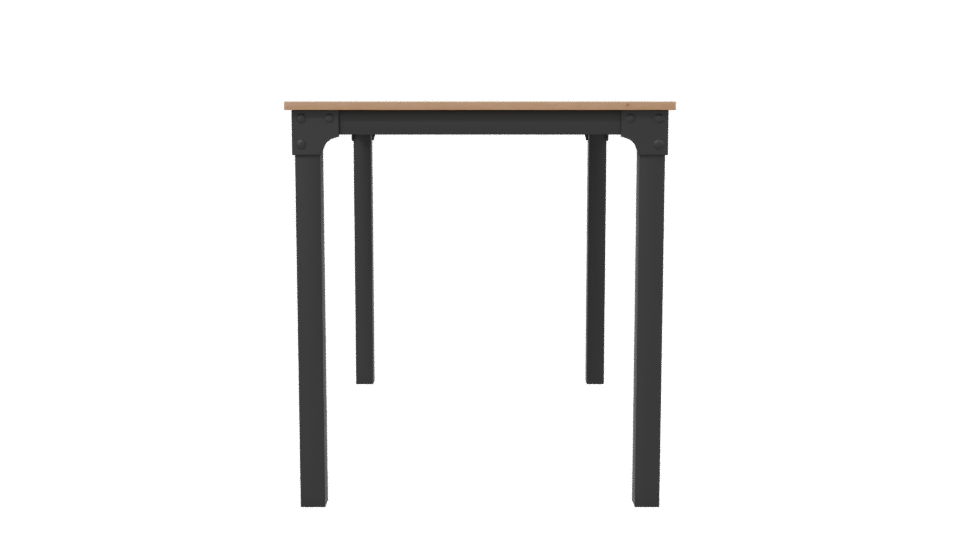 Stylish Minimalist Dining Table - Professional 3D Model Render 2