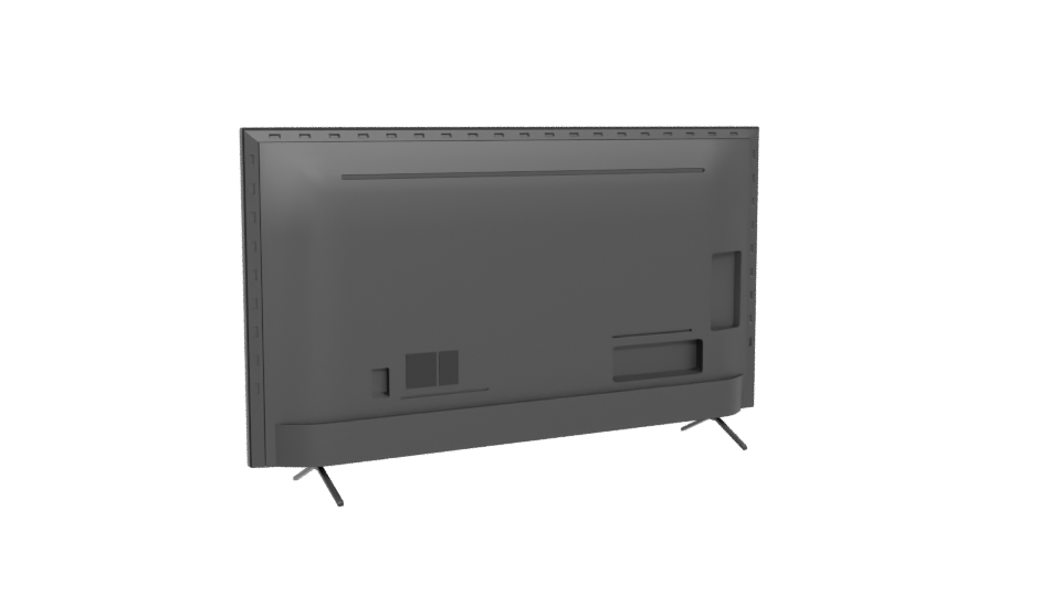 Sleek Flat Screen TV Model - Professional 3D Model Render 4